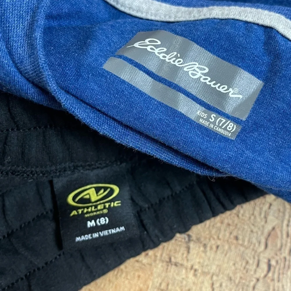 Eddie Bauer Athletic Works Rainbow Retro Outfit Size 7-8 Athletic Casual Sporty
